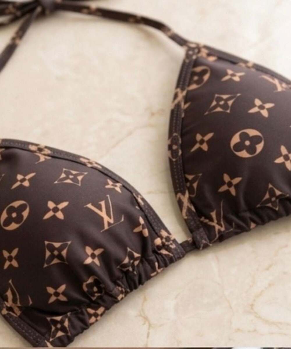 Louis Vuitton Monogram Print Two-Piece Bikini Set - Picture 3 of 7